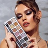 image:imageSigma Beauty Cool Neutrals Eyeshadow Palette 14 Shades DualEnded Brush