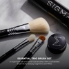 image:imageSigma Beauty Essential Trio Brush Set  Portable Makeup Brushes 3 Pc BlackBlack