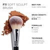 image:imageSigma Beauty F11 Soft Sculpt Brush Domed Tapered Contour Brush for Cheeks
