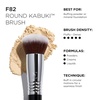 image:imageSigma Beauty F80 Air Flat Kabuki Brush  Liquid and Cream Makeup BrushF82 Round Kabuki Brush