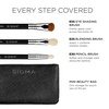image:imageSigma Beauty Glamn Go Mini Eye Brush Set Makeup Brush Cranberry 4 PackGlam N Go Mini Eye Brush Set