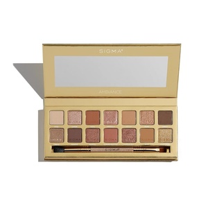 image:imageSIGMA BEAUTY Ambiance Eyeshadow Palette  Luminous Neutral and Gold Shades  Summer Vibes Mirror Included