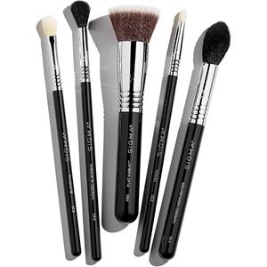 image:imageSigma Beauty MostWanted Brush Set  5Pc Premium Face amp Eye Makeup BrushesCranberry